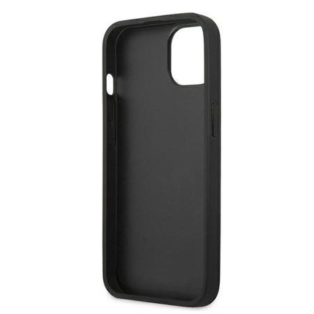 Karl Lagerfeld PU bőr Karl & Choupette dombornyomott - iPhone 13 Mini tok (fekete)