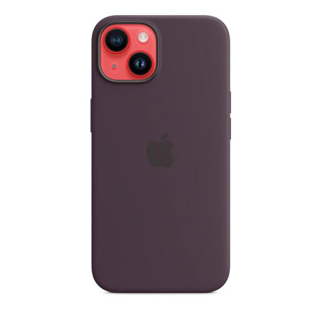 Apple Silikonhülle - Silikonhülle mit MagSafe für iPhone 14 (Berry)