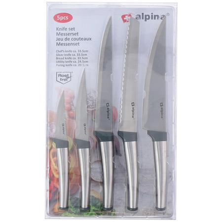 Alpina - Set de couteaux en acier inoxydable 5 pcs.