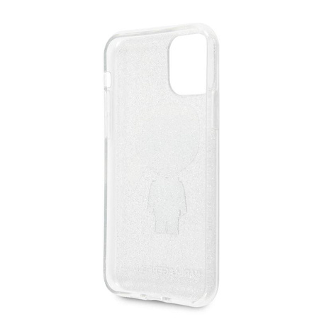 Karl Lagerfeld Iconic Karl - iPhone 11 Pro Case (Silver Glitter)