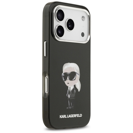 Karl Lagerfeld IML Aquarelle Karl & Logo MagSafe - iPhone 17 Pro tok (fekete)