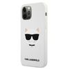 Karl Lagerfeld Choupette Head szilikon - iPhone 12 Pro Max tok (fehér)