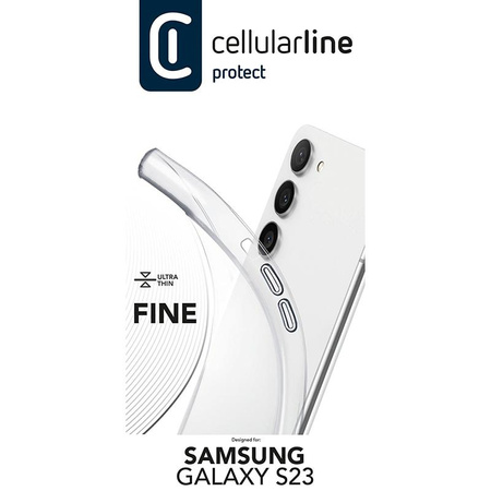 Cellularline Fine - Samsung Galaxy S23 Tasche (transparent)