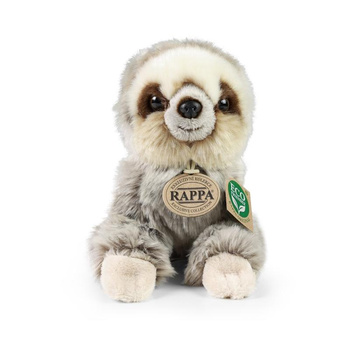 Rappa - Mascotte realistica in peluche Bradipo seduto 18 cm Ecologico