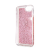 Guess Liquid Glitter Hearts - Coque iPhone SE 2020 / 8 / 7 (rose/rouge)