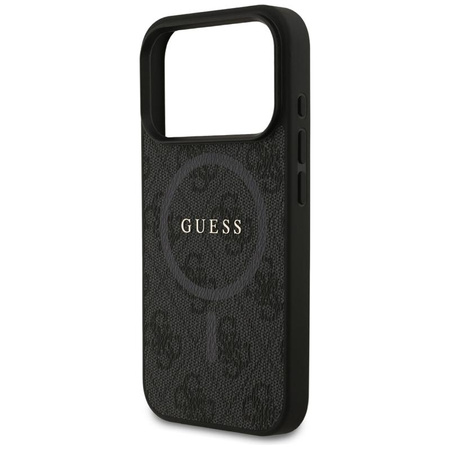 Guess 4G Ring Classic Logo MagSafe - Pouzdro iPhone 17 Pro (černý)
