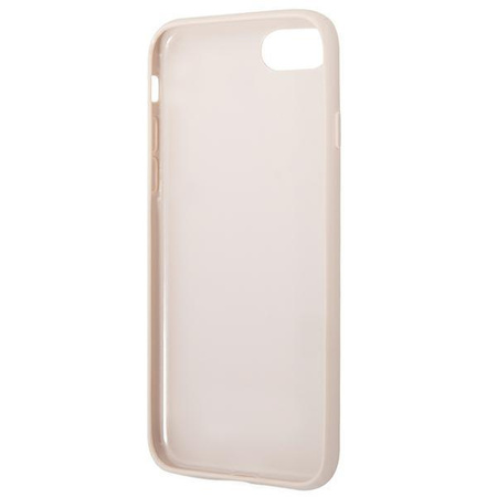 Guess 4G Metal Gold Logo –  Etui iPhone SE 2022 / SE 2020 / 8 / 7 (różowy)