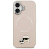 ETUI DO IPHONE 17 do MAGSAFE KARL LAGERFELD ORYGINALNE RÓŻOWE SKÓRZANE