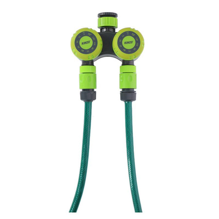 Kinzo - Zeitschaltuhr, Bewässerungsprogrammierung, dual, 0-120 min