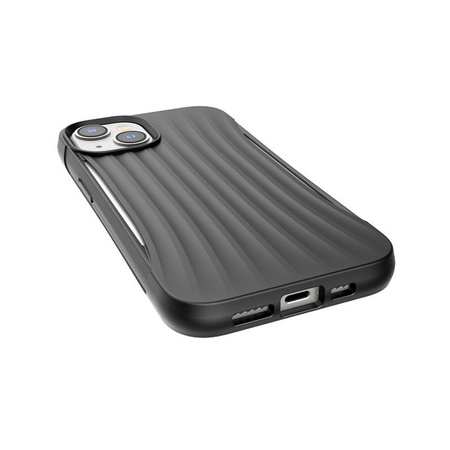 X-Doria Raptic Clutch - Biologisch abbaubare Hülle für iPhone 14 (Falltest 3m) (Schwarz)