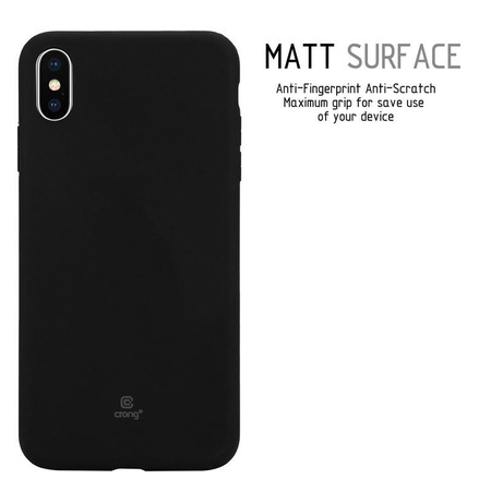 Crong Soft Skin Cover - iPhone Xs Max Case (black)