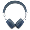 Guess Grained Classic Round Shape - Casque intra-auriculaire sans fil Bluetooth ENC (bleu)
