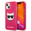 Karl Lagerfeld Choupette Head - Coque iPhone 13 (rose fluo)