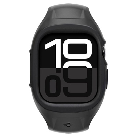 Spigen Liquid Air Pro - Armband mit Gehäuse für Apple Watch 10 46 mm (Mattschwarz)