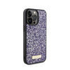 Guess Strass Metall Logo - iPhone 15 Pro Max Tasche (rosa)
