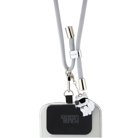 Karl Lagerfeld CBDY Cord - Uniwersalny pasek do telefonu (szary)