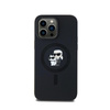 Karl Lagerfeld Silikonové pouzdro Karl & Choupette MagSafe - iPhone 14 Pro (černé)
