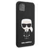 Pouzdro Karl Lagerfeld Fullbody Silicone Iconic - iPhone 11 Pro Max (černé)