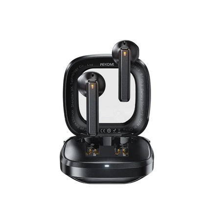 WEKOME VB09 Cyerin sorozat - V5.3 TWS vezeték nélküli Bluetooth fejhallgató töltőtokkal (fekete)