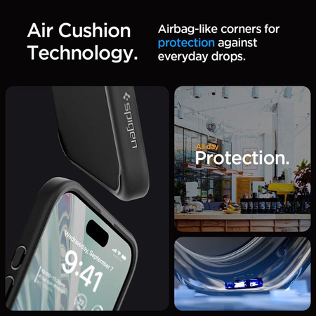 Spigen Ultra Hybrid - Gehäuse für iPhone 15 Pro (Frost Black)