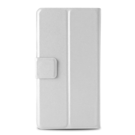 PURO Uniwallet Bi-Color - Univerzální pouzdro otočné o 360° s přihrádkami na karty, velikost XXL (bílá)