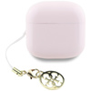 Guess Glossy Effect Printed Classic Logo & Charm - TWS Casque Bluetooth + étui de chargement (rose)