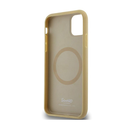 Hello Kitty Leather Kitty Head MagSafe - Hülle für iPhone 11 (Gold)