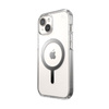 Speck Presidio Perfect-Clear MagSafe - pouzdro pro iPhone 16e / iPhone 15 / iPhone 14 / iPhone 13 (Clear / Chrome Finish / Serene Silver)