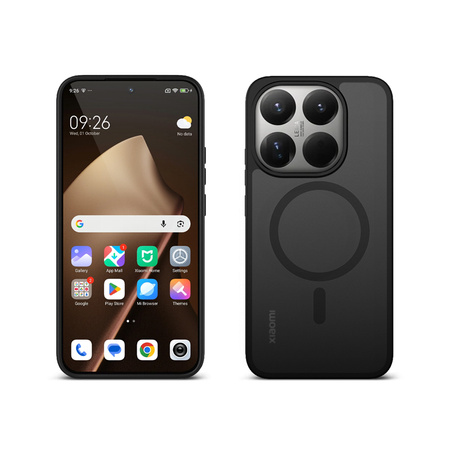Crong Hybrid matt mágneses - Xiaomi 15T MagSafe tok (fekete)