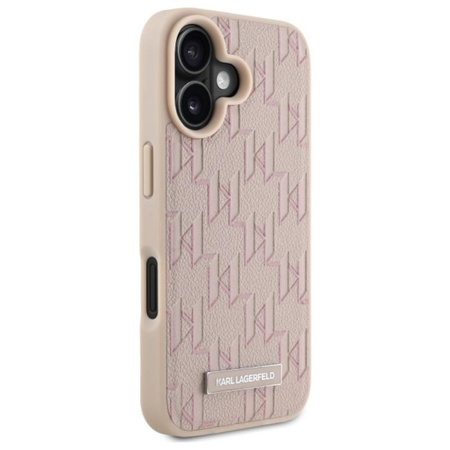 Karl Lagerfeld Hot Stamp MagSafe - iPhone 16 Case (pink)