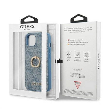 Guess 4G Ring tok - iPhone 13 mini tok (kék)