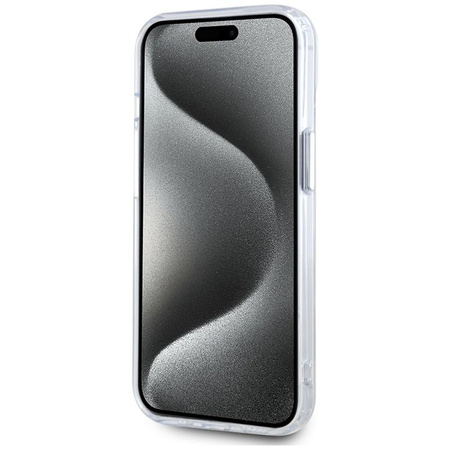 Karl Lagerfeld IML Metal Karl Head MagSafe - Etui do iPhone 15 (biały)