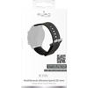 PURO ICON Multibrand csuklópánt - Univerzális okosóra szíj 22 mm (S/M & M/L) (fekete)