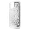 Guess Liquid Glitter Hearts - iPhone 11 Case (silver)