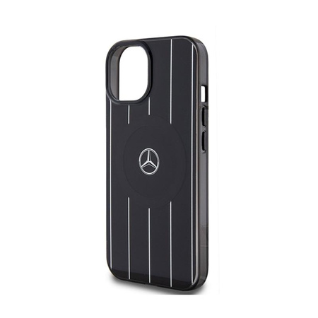 Mercedes Double Layer Crossed Lines MagSafe - iPhone 15 Case (black)