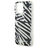 Karl Lagerfeld IML Zebramuster & Kordel - iPhone 16 Pro Tasche (schwarz)