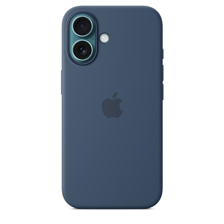 Apple Silicone Case – Silikonhülle mit MagSafe für iPhone 16 (Denim)