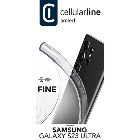 Cellularline Fine - Case Samsung Galaxy S23 Ultra (Transparent)