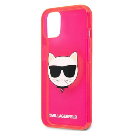 Karl Lagerfeld Choupette Head - iPhone 13 mini case (fluo pink)