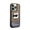 Karl Lagerfeld Liquid Glitter NFT Choupette Head - iPhone 14 Pro Max Case (black)