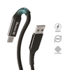 Crong Armor Link - USB-A na USB-C 60W 3A Opletený kabel Power Delivery Fast Charging 25 cm (černý)