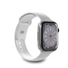 PURO ICON - Elastický řemínek pro Apple Watch 44/45/46/49 mm (S/M & M/L) (White)