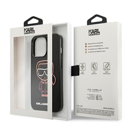 Karl Lagerfeld Outline - iPhone 13 Pro Max Case (Multicolor)