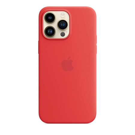 Apple szilikon tok - Szilikon tok MagSafe-rel iPhone 14 Pro Max készülékhez (TERMÉK)VÖRÖS