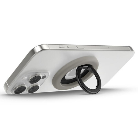 Spigen Nano Pop MagSafe Phone Ring - Magnetický držák na prst s funkcí stojánku (Truffle Grey)
