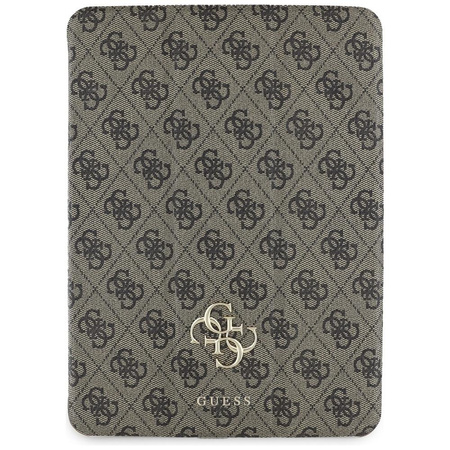 Magnetické pouzdro Guess 4G Big Logo - iPad Air 11" M3 (2025) / iPad Air 11" M2 (2024) (hnědá)