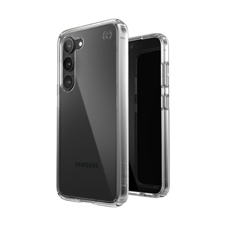 Speck Presidio Perfect-Clear - Samsung Galaxy S23 Case with MICROBAN Coating (Clear)