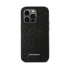 Karl Lagerfeld Glitter Plaque Logo - iPhone 14 Pro Case (black)