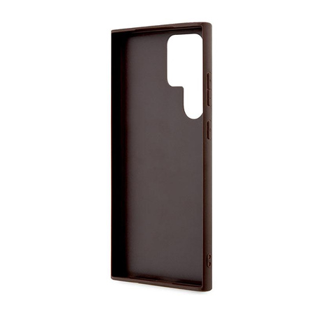 Guess 4G Printed Stripe - Samsung Galaxy S23 Ultra Case (brown)