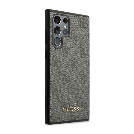 Guess 4G Metal Logo - Case for Samsung Galaxy S23 Ultra (Grey)